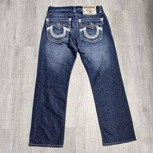 True Religion Joey Super T Dark Wash Denim Jeans Size 34